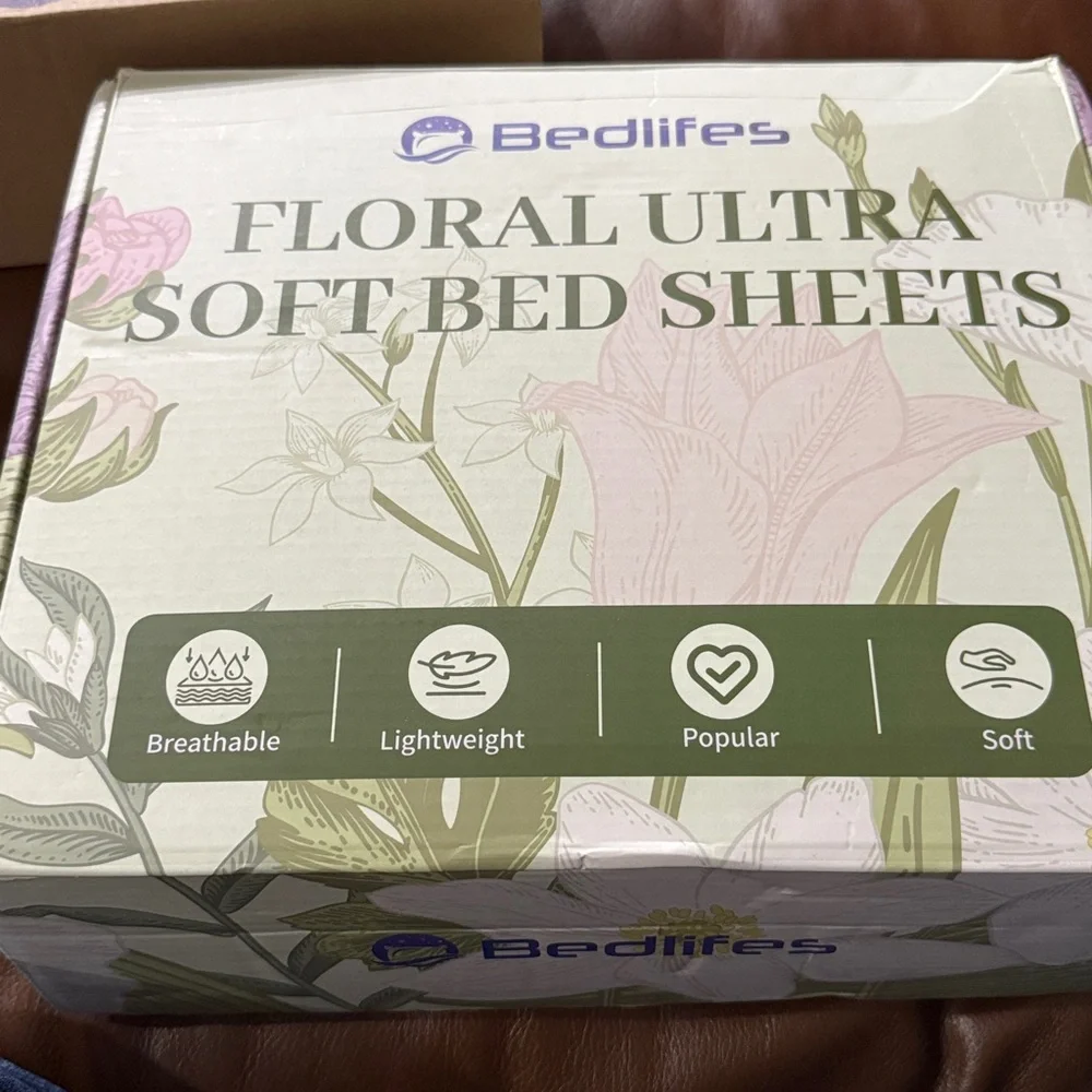 Bedlifes king Sheet Set Ultra Soft Breathable Spring Flower‎